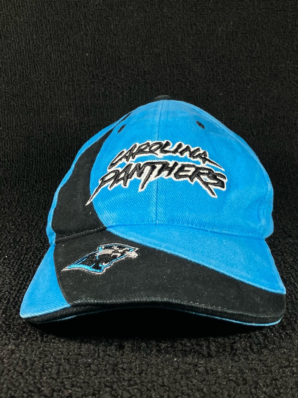 Vintage Carolina Panthers Hat Chrysler Jeep Dodge Dealership Promo Cap Blue Blk